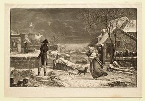 Winter, or, The Husband by Philibert-Louis Debucourt