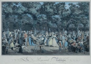 The Public Promenade by Philibert Louis Debucourt
