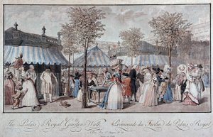 Walk Through the Royal Palace Garden by Philibert Louis Debucourt