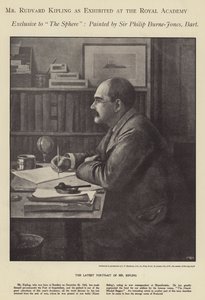 Portrait of Rudyard Kipling exhibited at the Royal Academy