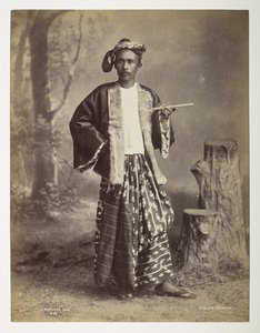 A Burmese man, from Views of Burma by Philip Adolphe Klier