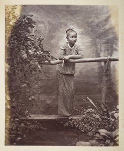 Portrait of a Burmese Maiden by Philip Adolphe Klier
