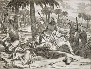 The Murder of Mr. Koster by the Cingalese, Ceylon Sri Lanka, 1672 by Philip Baldaeus