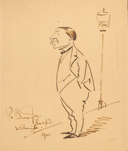 Caricature of Samuel Bancroft