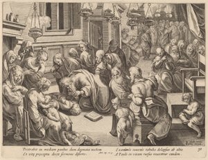 The Fall of Euthychus by Philip Galle after Jan van der Straet