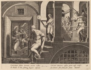 The Jailer about to Kill Himself, Converted by Saint Paul