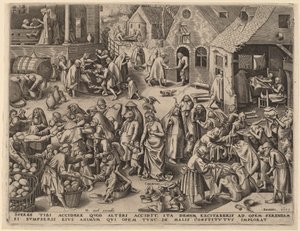Charity by Philip Galle after Pieter Bruegel the Elder