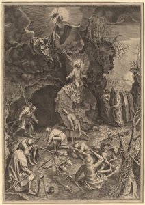 The Resurrection by Philip Galle after Pieter Bruegel the Elder