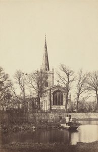Church from a River Bank, 1850s by Philip Henry Delamotte