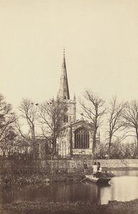 Church from a River Bank by Philip Henry Delamotte
