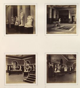 Greek Court with Farnese Torso of a Youth, View of a Classical Fountain and Pool by Philip Henry Delamotte.