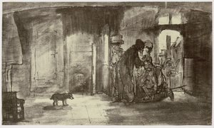 Tobit Blessing Tobias by Philip Henry Delamotte