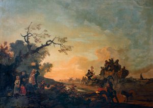 The High Road by Philip James de (1740 1812) Loutherbourg