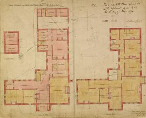 Plans for the Red House, Bexley Heath, 1859 by Philip Webb