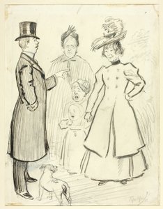 Humorous Scene of London Life in the East End by Philip William May