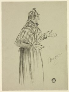 Shawled London Character by Philip William May