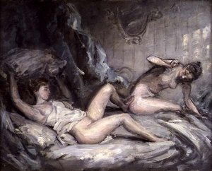 The Pillow Fight by Philip Wilson Steer