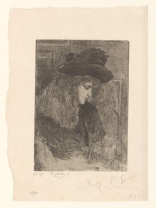 Girl with Hat by Philip Zilcken (signed by artist)