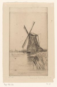 Mill in landscape by Philip Zilcken (signed by artist)