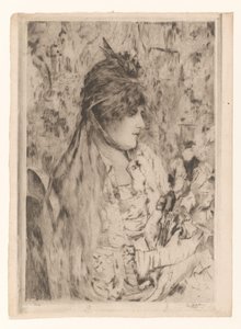 Woman with a Bouquet of Flowers