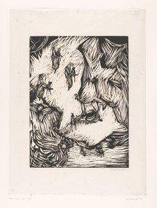Group of Mountain Goats in Rocky Landscape by Philipp Bauknecht