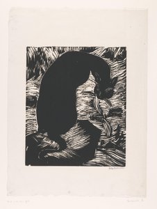 Black Cat Looking Over Its Shoulder
