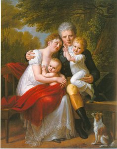 Portrait of Count Ferdinand von Zeppelin and His Family by Philipp Friedrich von Hetsch