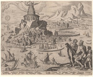 The Lighthouse at Alexandria from the series The Eighth Wonders of the World After Maarten van Heemskerck