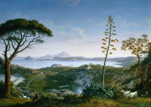 View of the Gulf of Pozzuoli from Solfatara by Philipp Hackert