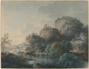 The Ruins of the Monastery of Oybin in the Zittau Mountains by Philipp Veith