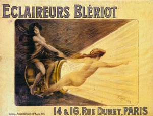 Advertisement for Bleriot headlamps, c1905