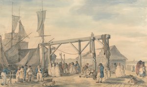 The Arrival of a Hoy at Margate by Philippe Jacques de Loutherbourg