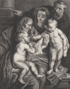 The Holy Family with Saint Elizabeth and the infant Saint John the Baptist, ca. 1615-75 by Philippe Joseph Tassaert