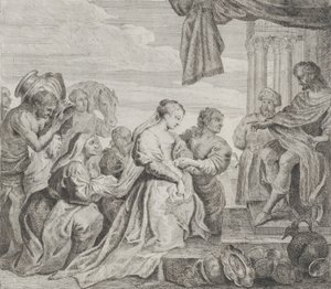 Solomon and the Queen of Sheba, 1784 by Philippe Lambert Joseph Spruyt