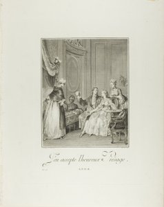I Accept the Happy Omen, from Monument of the Physical and Moral Costume of the Late Eighteenth Century by Philippe Triere