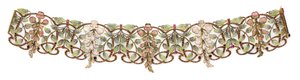 Art Nouveau multi-gem and enamel 