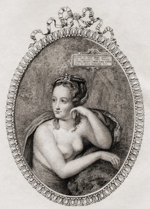 French mistress of King Henri II of France: Diane de Poitiers (1499-1566) by Philippe after Mercier