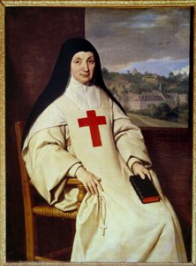 Portrait of Mother Angelique Arnauld by Philippe de Champaigne