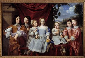 The children of Henri Louis Habert de Montmort. Painting by Philippe de Champaigne (1649) Reims, Museum of Fine Arts by Philippe de Champaigne