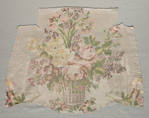 Silk Fragment, Part of Panel Called Le Panier Fleuri