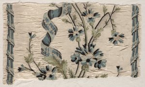 Two Pieces of Embroidery, 1723-1774