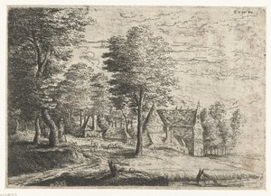 Landscape with a Shepherd and His Flock by Philips Augustijn Immenraet