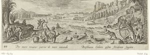 Fishing by Native Americans by Philips Galle (attributed to workshop of)