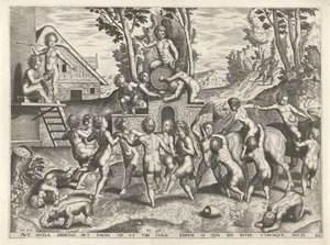 Bacchanal of Children by Philips Galle