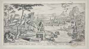 Cephalus and Procris by Philips Galle