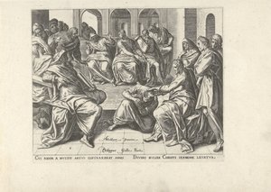Christ Heals a Crippled Woman by Philips Galle