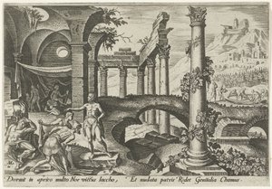 The Drunkenness of Noah (The Days of Calamity of the Jewish People) by Philips Galle