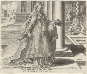 Esther by Philips Galle