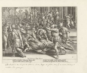 Arrest of Paul in Jerusalem by Philips Galle