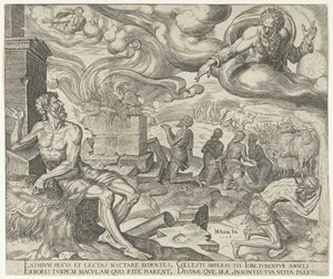 God Speaks to Job by Philips Galle
